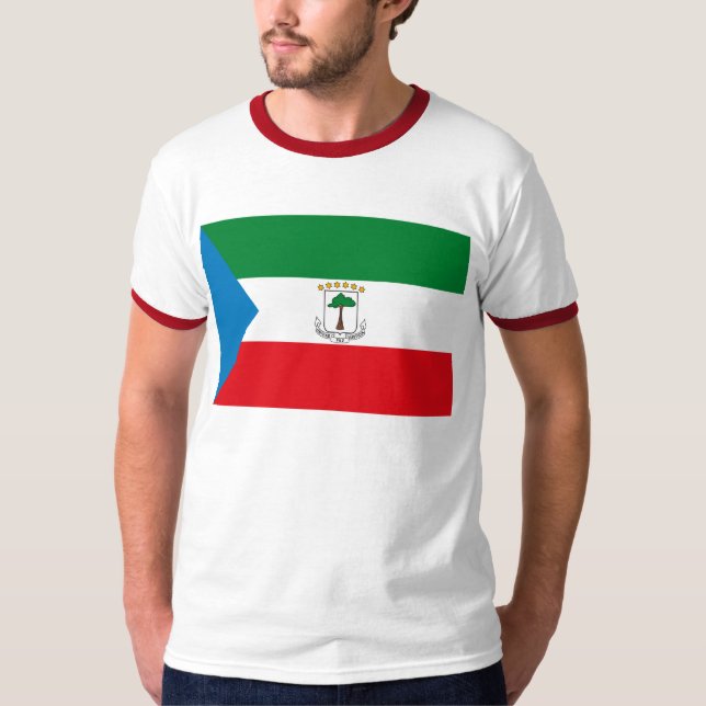 Ekvatorialguinea flaggaT-tröja Tee Shirt (Framsida)