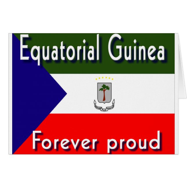 Ekvatorialguinea Hälsningskort (Framsidan Horizontal)