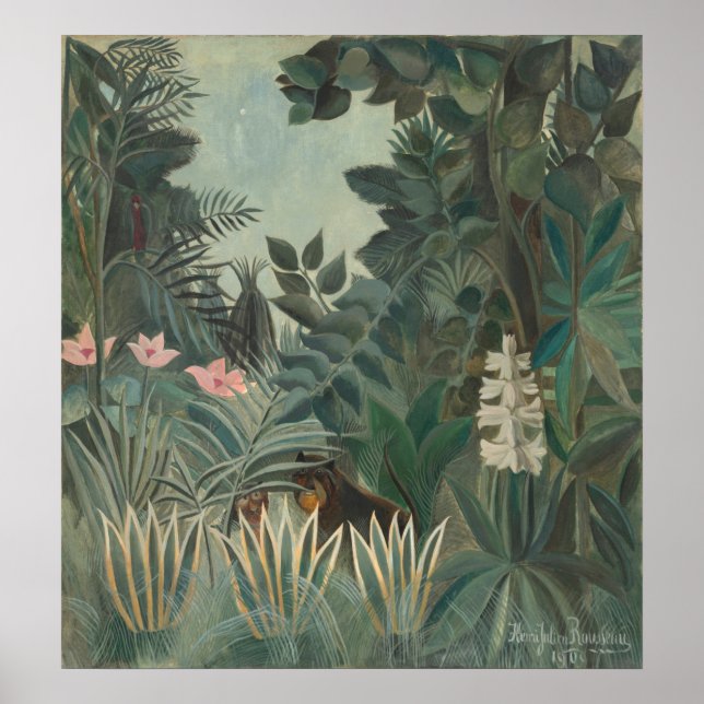 Ekvatorialguinea - Henri Rousseau Fine Art Poster (Framsidan)