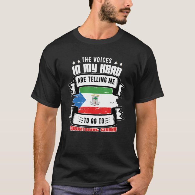 Ekvatorialguinea i mitt huvud t shirt (Framsida)