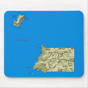 Ekvatorialguinea Karta Mousepad Musmatta