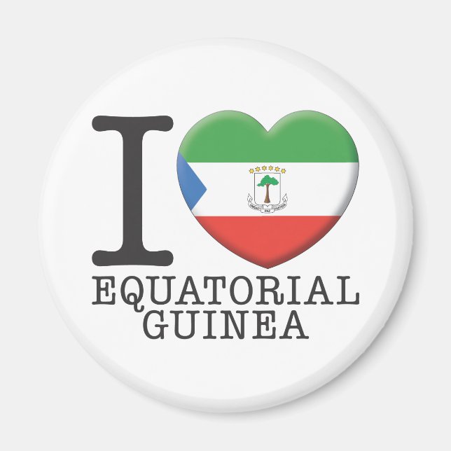 Ekvatorialguinea Magnet (Framsidan)