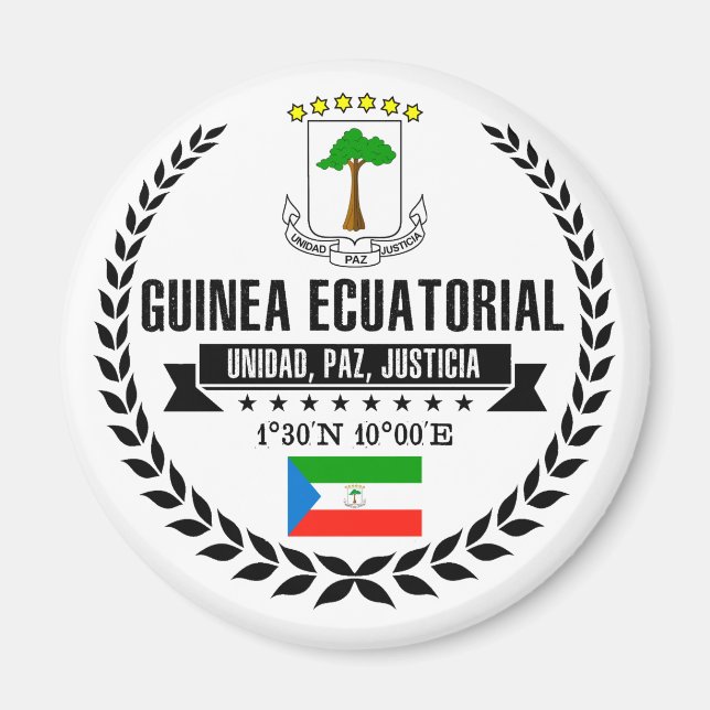 Ekvatorialguinea Magnet (Framsidan)