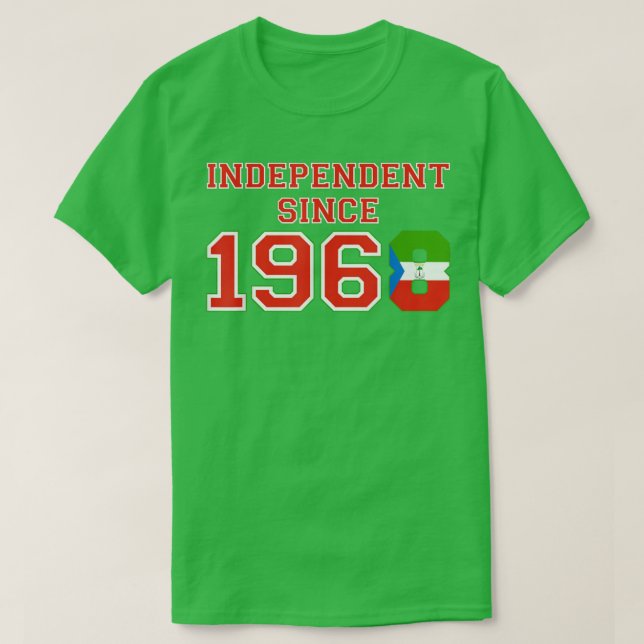 Ekvatorialguinea Oberoende sedan 1968 T Shirt (Design framsida)
