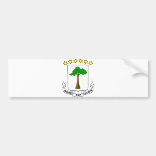 Ekvatorialguinea officiell vapensköldheraldik S Bildekal