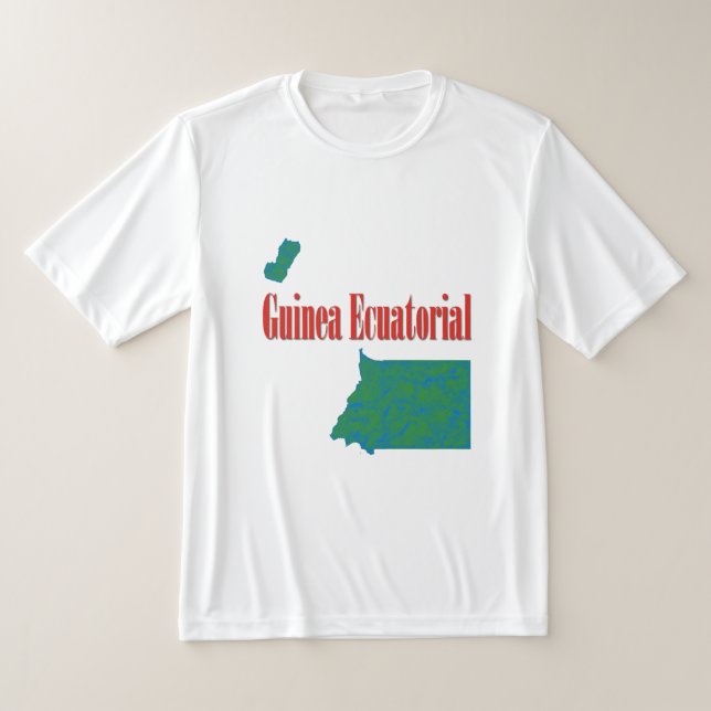 Ekvatorialguineakarta T Shirt (Laydown)