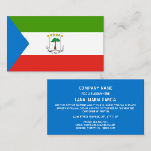 Ekvatorialguineanska Flagga, Ekvatorialguineas Fla Visitkort