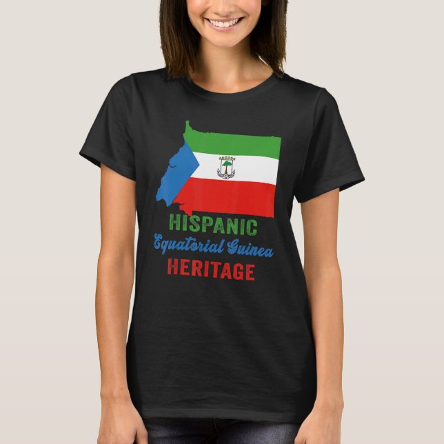 Ekvatorialguineanska Flagga historiska kulturarvsm T Shirt (Framsida)