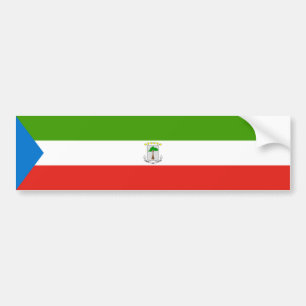 Ekvatorialguineas flagga bildekal