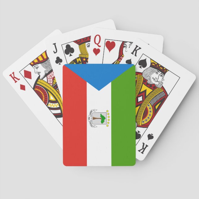 Ekvatorialguineas flagga casinokort (Baksidan)
