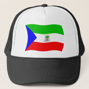 Ekvatorialguineas flagga Hatt Truckerkeps