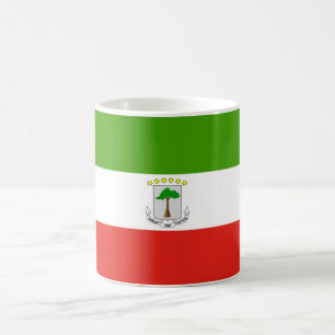 Ekvatorialguineas flagga kaffemugg