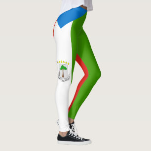 Ekvatorialguineas flagga leggings