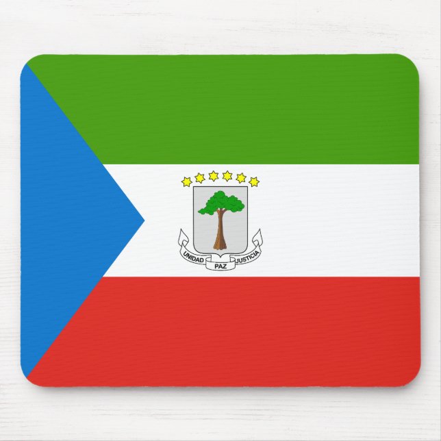 Ekvatorialguineas flagga musmatta (Framsidan)