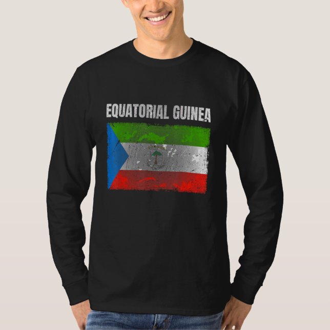 Ekvatorialguineas Flagga Skriv ut Manar Kvinnor T Shirt (Framsida)