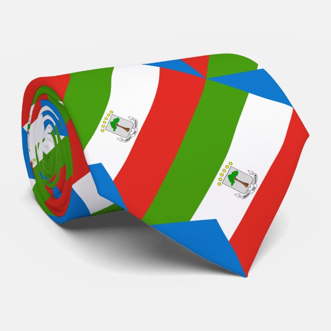 Ekvatorialguineas flagga slips (Rullad)