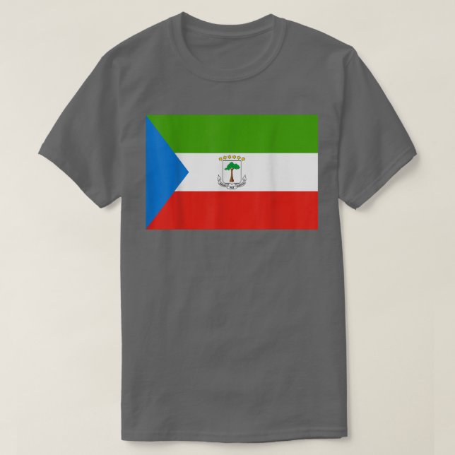 Ekvatorialguineas flagga t shirt (Design framsida)