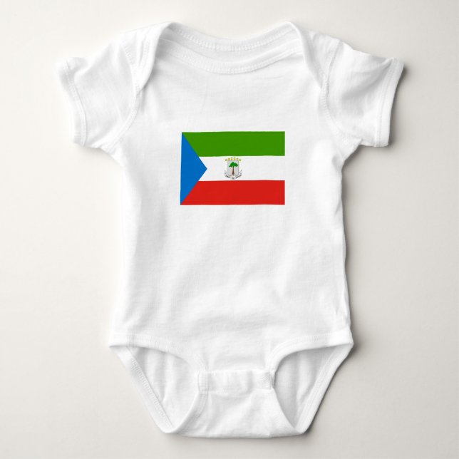 Ekvatorialguineas flagga t shirt (Framsida)
