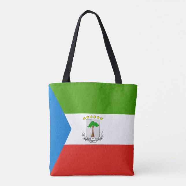 Ekvatorialguineas flagga tygkasse (Baksida)