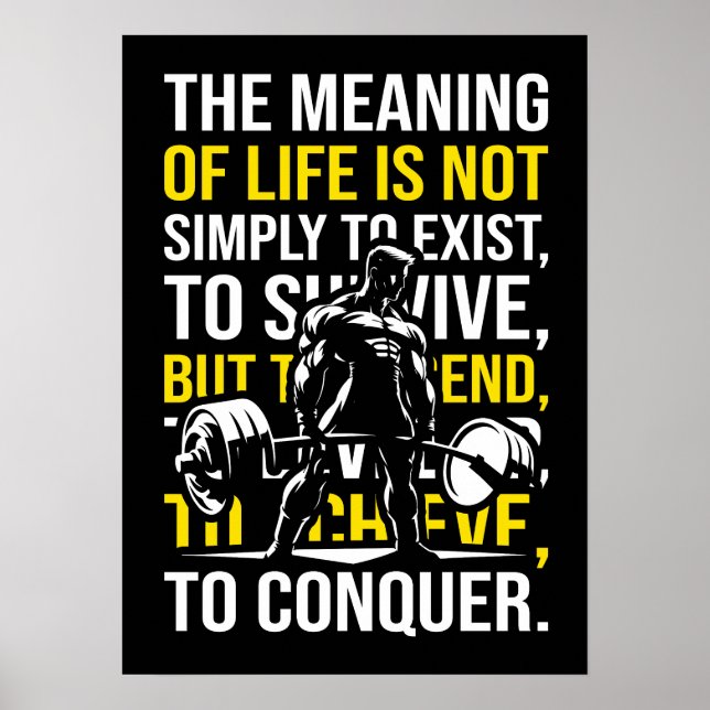 Ekver - Motiveringell gym, träningsfack Poster (Framsidan)