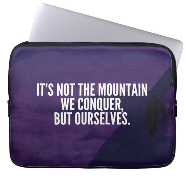 Ekvera berg - Motiverande Laptop Sleeve (Framsidan)