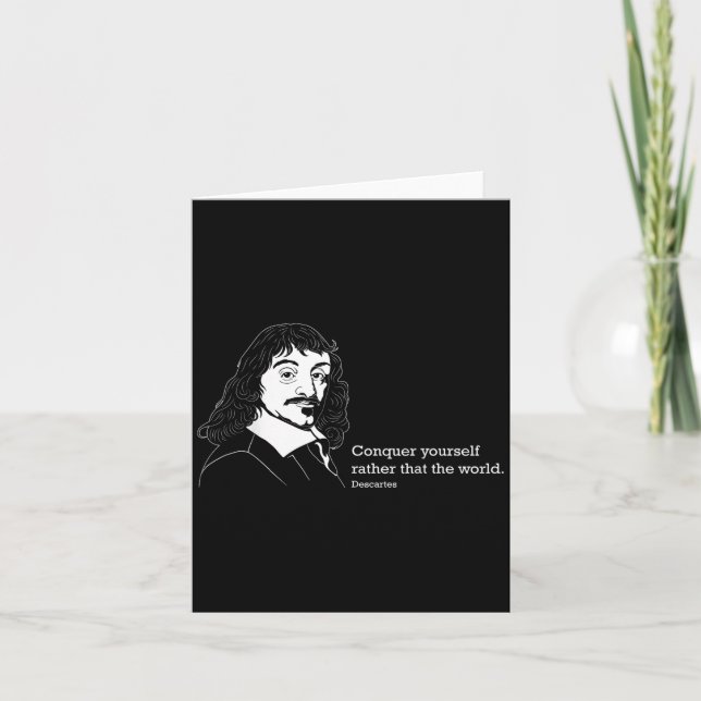 Ekvera din egen filosofi Offert Rene Descartes Kort (Framsida)