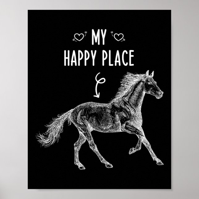  Ekvestrian Horse L. Ställe Poster (Framsidan)