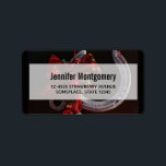 Ekvestrian jul Hanging Horseshoe Photo Adressetikett<br><div class="desc">Adressetiketter med foto som innehåller en hänghäst som är försedd med ett buffelfotsband och Juldekorationer.</div>