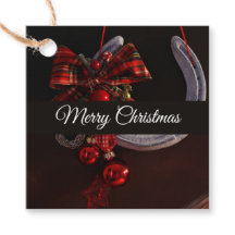 Ekvestrian jul Hanging Horseshoe Photo