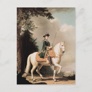 Ekvestrien Porträtt i Catherine II Vykort
