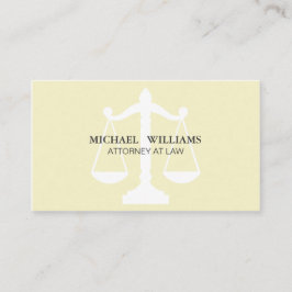 El Abogado Elegante Limpia Clásico Nata Simple Ley Visitkort