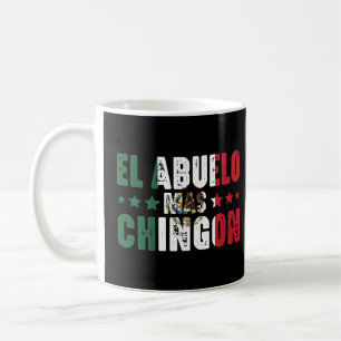 El Abuelo Mas Chingon Mexico Flagga mexikanskt far Kaffemugg