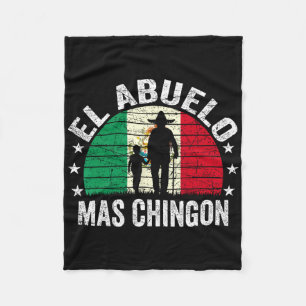 El Abuelo Mas Chingon Mexikansk Farfar Cinco De Ma Fleecefilt