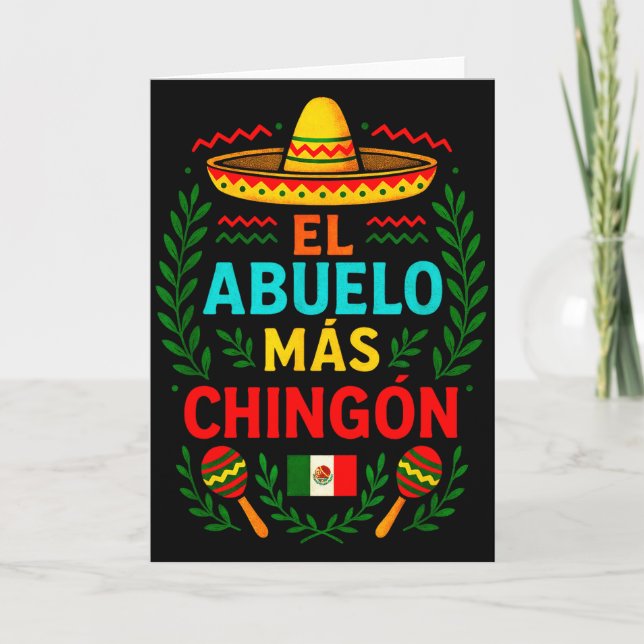 El Abuelo Más Chingón - Rolig mexikansk farfar  Kort (Framsida)