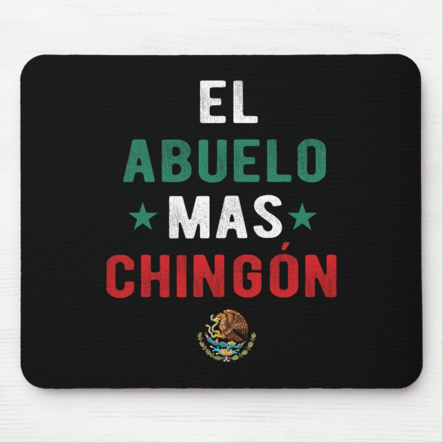 El Abuelo Mas Chingon spanska lärares fars dag Musmatta (Framsidan)