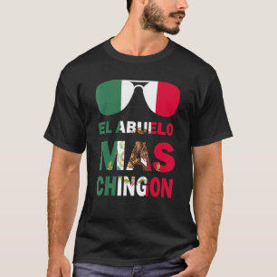 El Abuelo Morsa Chingon Dia Del Padre Mexican Flag T Shirt