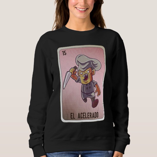 EL Acelerado Mexican Slang Lottery Bingo Cards T Shirt (Framsida)