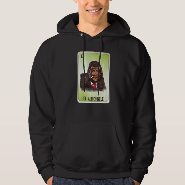 El Achichincle Mexican Slang Lottery Bingo Cards   Hoodie (Framsida)