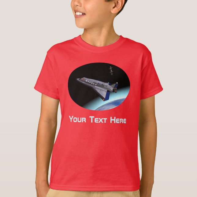 El Al Maslool rymdfärja T Shirt (Framsida)