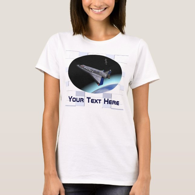El Al Maslool rymdfärja Tee Shirt (Framsida)