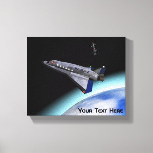 El Al Maslool Space Shuttle Canvastryck
