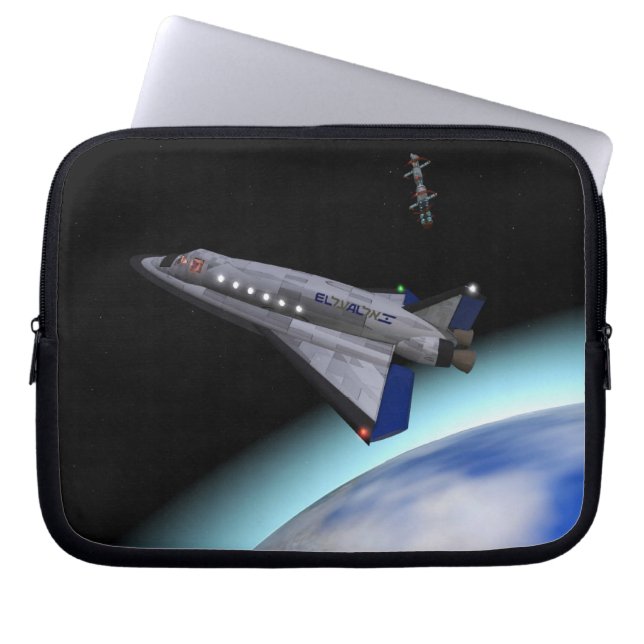 El Al Maslool Space Shuttle Laptop Sleeve (Framsidan)