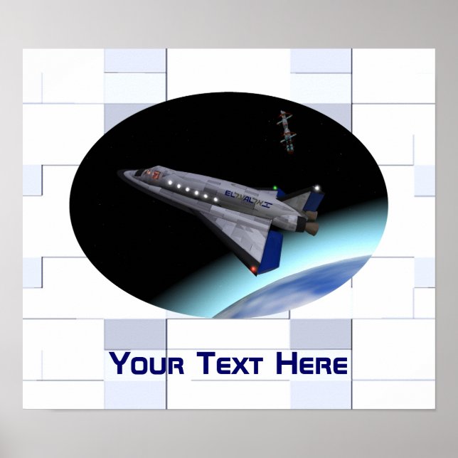 El Al Maslool Space Shuttle Poster (Framsidan)
