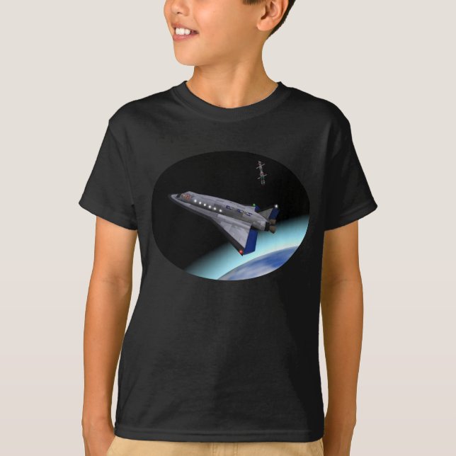 El Al Maslool Space Shuttle Tee Shirt (Framsida)