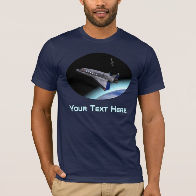 El Al Maslool Space Shuttle Tee Shirt (Framsida)