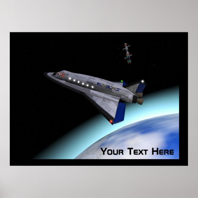 El Al Space Shuttle Poster (Framsidan)