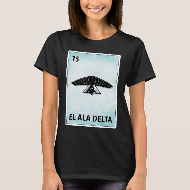 El Ala Delta Mexican Hang Gliding Cards T Shirt (Framsida)