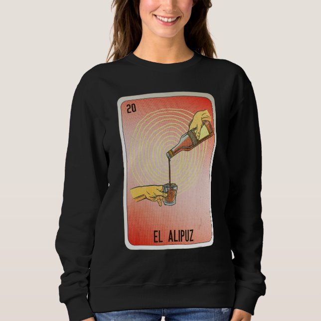 El Alipuz Mexican Slang Lottery Bingo Cards T Shirt (Framsida)
