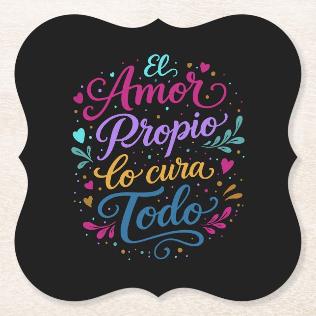 El amor propio lo cura todo underlägg papper (Framsida)