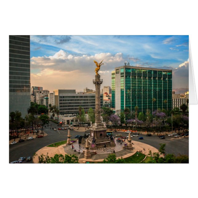 El Angel De Independencia Hälsningskort (Framsidan Horizontal)